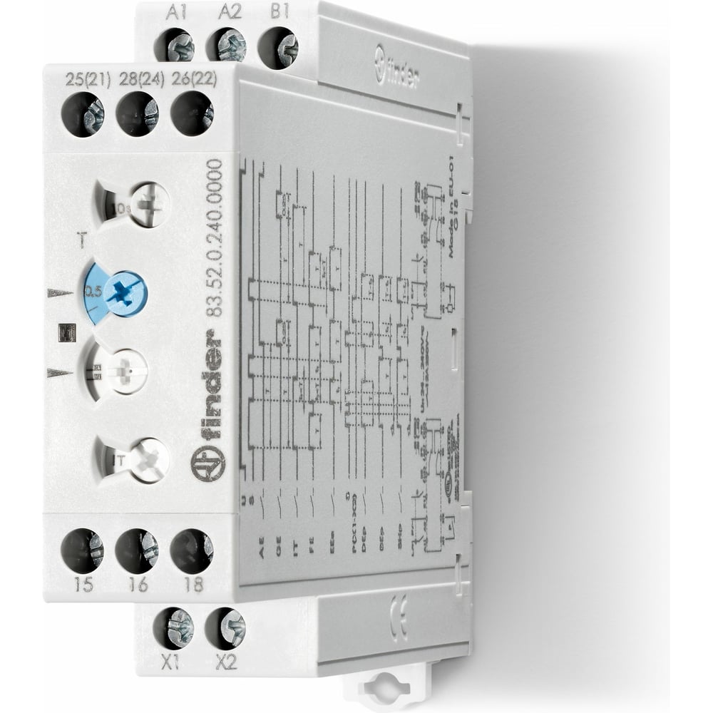 Изображение товара Модульный таймер Finder с контактной группой 2 CO и питанием 24-240 В