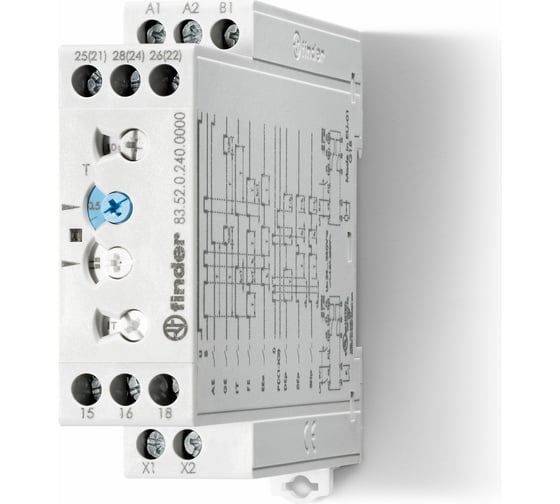 Изображение товара Модульный таймер Finder функц, Ae, eeA, fe, ge, it, bep, Dep, shp, питание 24…240, 835202400000PAS