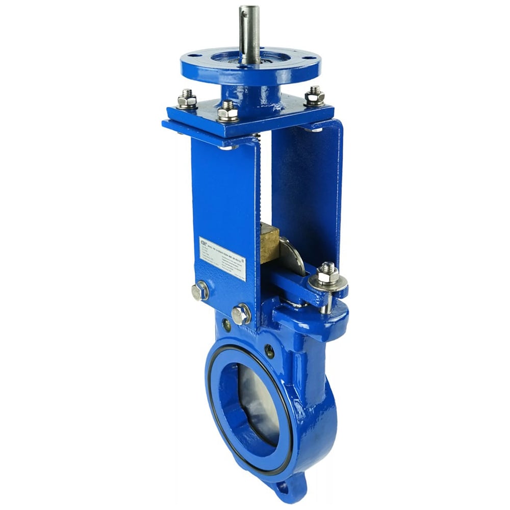 Изображение товара Шиберная задвижка DN125 GGG40-SS304-NBR-2W-ISO с голым штоком и фланцем