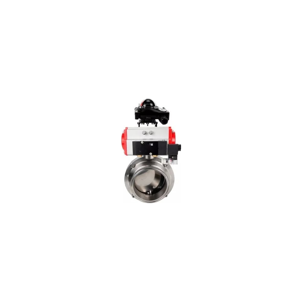 Изображение товара Затвор DN.ru clamp 304-304-EPDM-2W-C-H из нержавеющей стали для пищевой промышленности