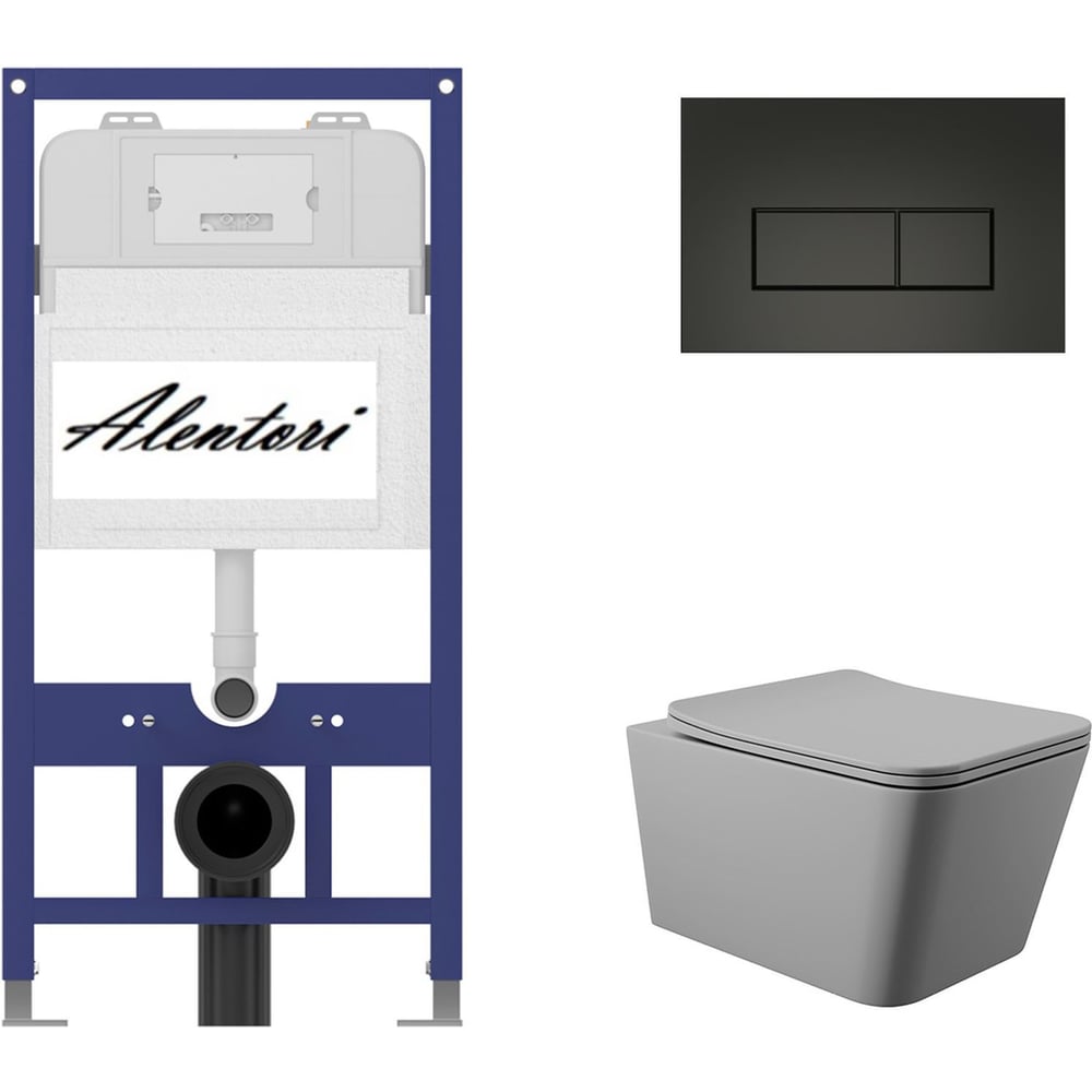 Изображение товара Комплект инсталляции для Aqueduto AL.SIS11TAL.CHI203BMQ0130 с микролифтом и современным дизайном