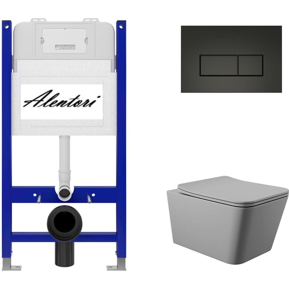 Изображение товара Комплект инсталляции для унитаза Aqueduto AL.SIS33TAL.CHI203BMQ0130 с механическим управлением