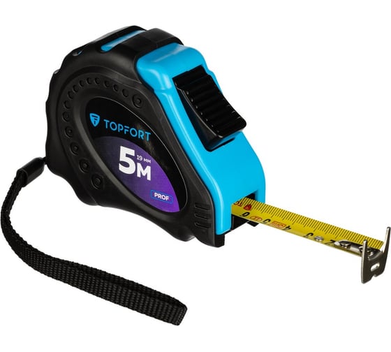 Изображение товара Рулетка TOPFORT 5мх19 мм с автостопом Prof 1990402