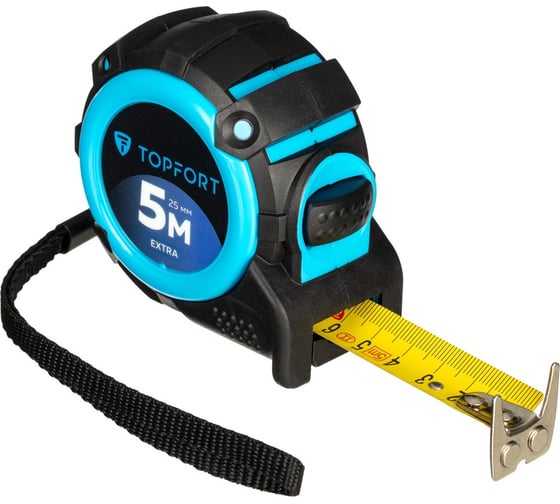 Изображение товара Рулетка TOPFORT 5мх25 мм с автостопом, Extra 1990399