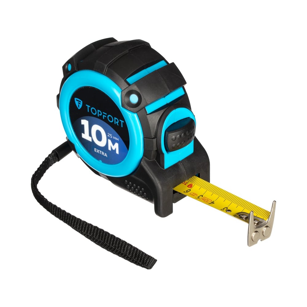 Изображение товара Рулетка TOPFORT 10м х 25мм с автостопом и магнитным зацепом