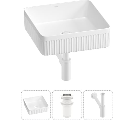 Изображение товара Набор Wellsee 3 в 1 Festive Fox 2.0 накладная раковина 40x40 см 319 20213505R