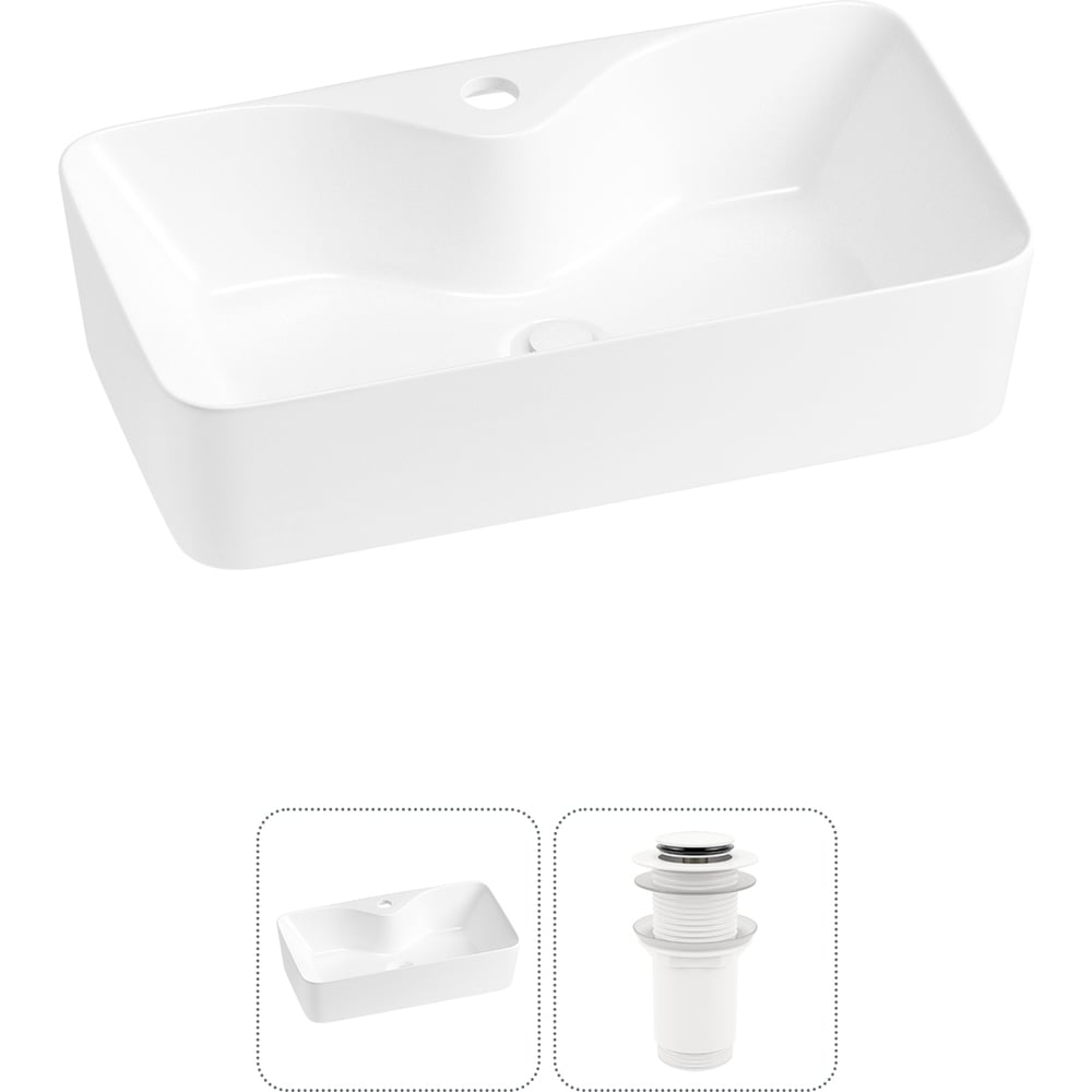 Комплект 2 в 1 Lavinia Boho Bathroom Sink накладная раковина 54x30 см 3331110 20215274R