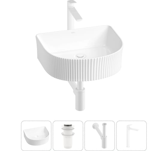 Изображение товара Набор Wellsee 4 в 1 Festive Fox накладная/подвесная раковина 40x35 см 20213397R