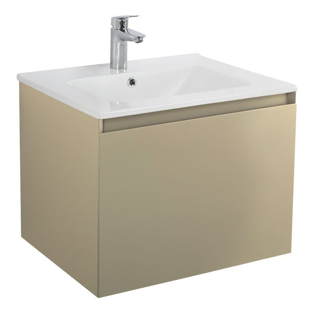 Изображение товара Подвесная база под раковину ART&MAX LATINA бежевый МДФ 1 ящик современный дизайн