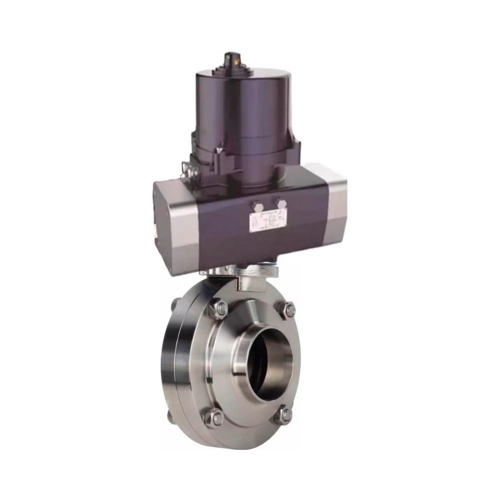 Изображение товара Затвор дисковый DN.ru 304-304-EPDM-2W-W-H Ду65 Ру10 электропривод