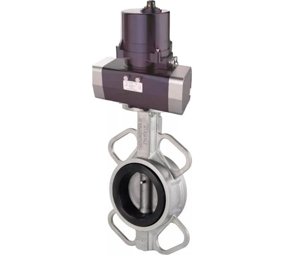 Изображение товара Затвор DN.ru 316-316-VITON-2W-Fb Ду50 Ру16, электропривод ЭПВП-003 220В D050-81385