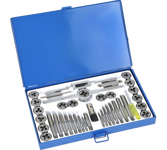 Изображение товара Набор метчиков и плашек 40 предметов М3-М12 метрическая резьба Car-tool CT-W040