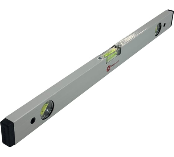 Изображение товара Уровень строительный 100 см, 3 глазка, алюминиевый профиль, точность 0,5 / 0,75 мм/м METRESAN SAMGRUPP MET-082000100