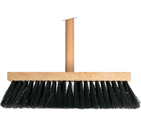 Изображение товара Швабра капроновая FORT черная на дер. основе 265 мм (под черенок б/резьбы) 707090 00-10006477
