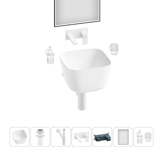 Изображение товара Набор Wellsee 6 в 1 Fontenay Paris накладная раковина 37x37 см 3233 20218658R