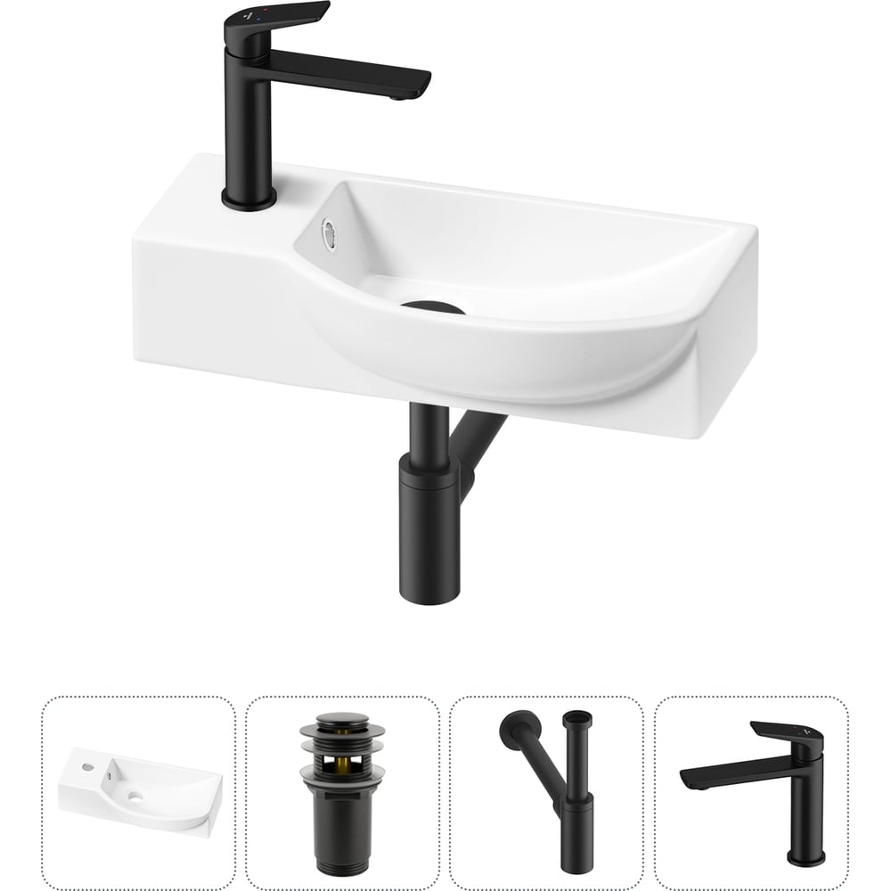 Изображение товара Комплект 4 в 1 Lavinia Boho Bathroom Sink накладная раковина 45x24 см