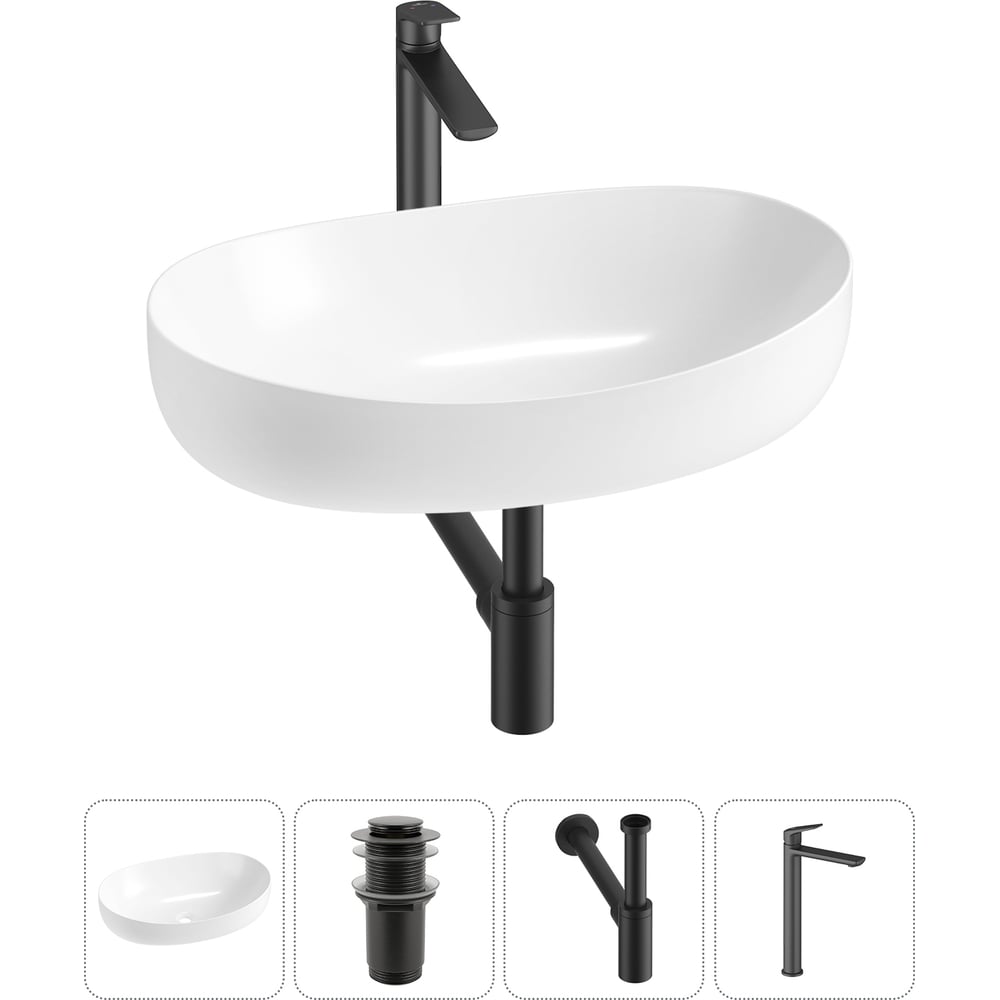 Изображение товара Комплект 4 в 1 Lavinia Boho Bathroom Sink накладная раковина 63x42 см