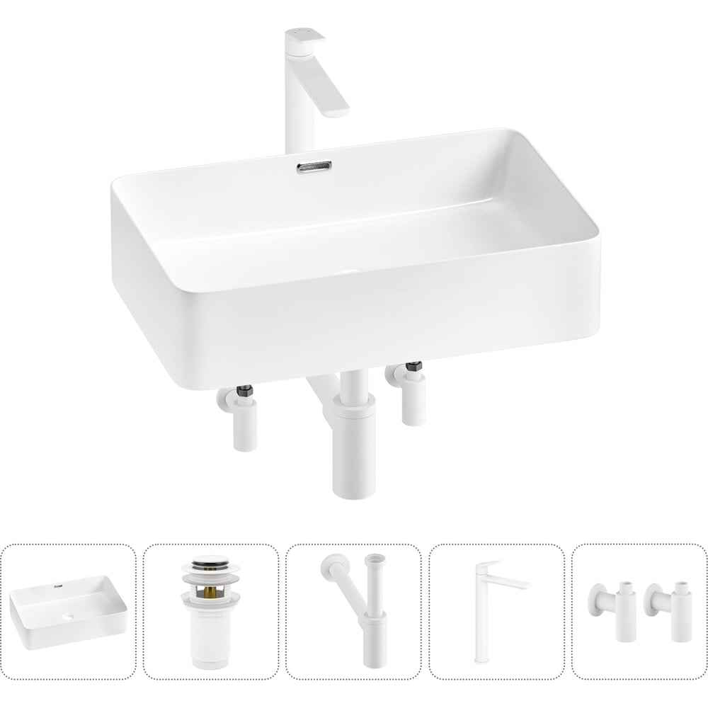 Изображение товара Комплект 5 в 1 Lavinia Boho Bathroom Sink накладная раковина 48x31 см