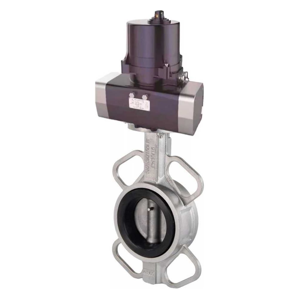 Изображение товара Затвор DN.ru 316-316-VITON-2W-Fb Ду80 Ру16 электропривод 220В