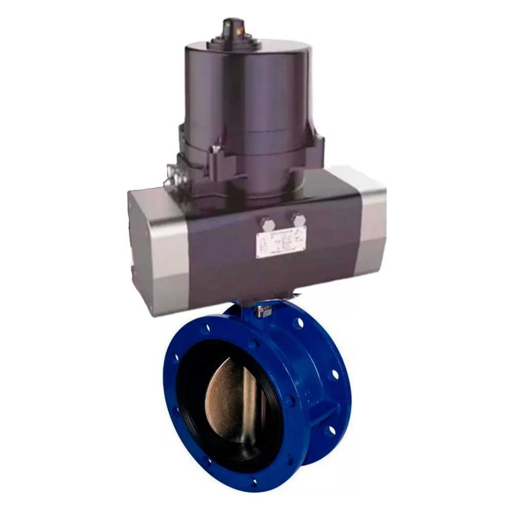 Изображение товара Затвор DN.ru GGG40-304-EPDM-2W-F Ду125 Ру16 электропривод 220В