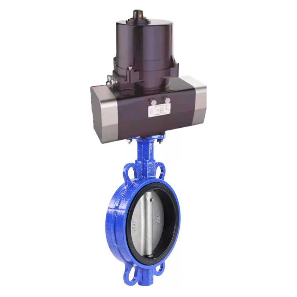 Изображение товара Дисковый затвор DN.ru WCB-316L-EPDM Ду125 Ру16 электропривод