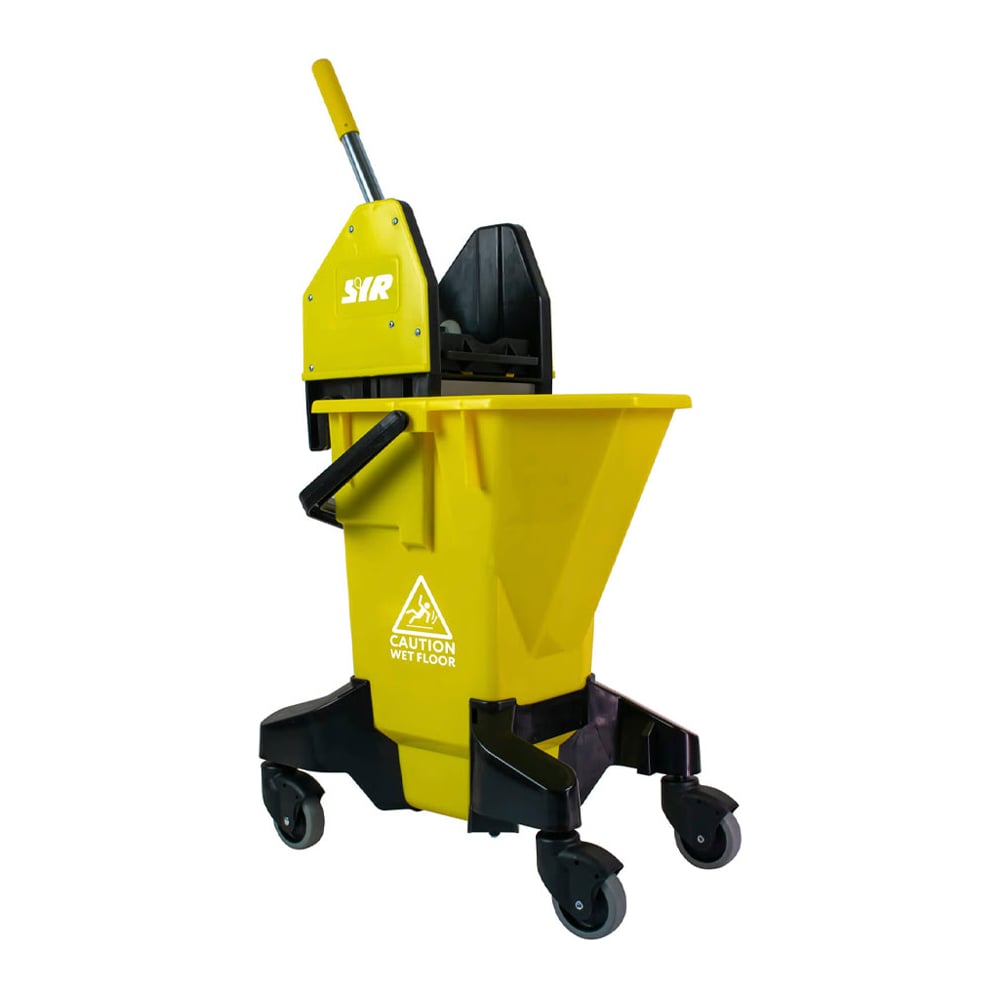 Изображение товара Ведро на колесах SYR Ergo LTS 26 л желтое для уборки