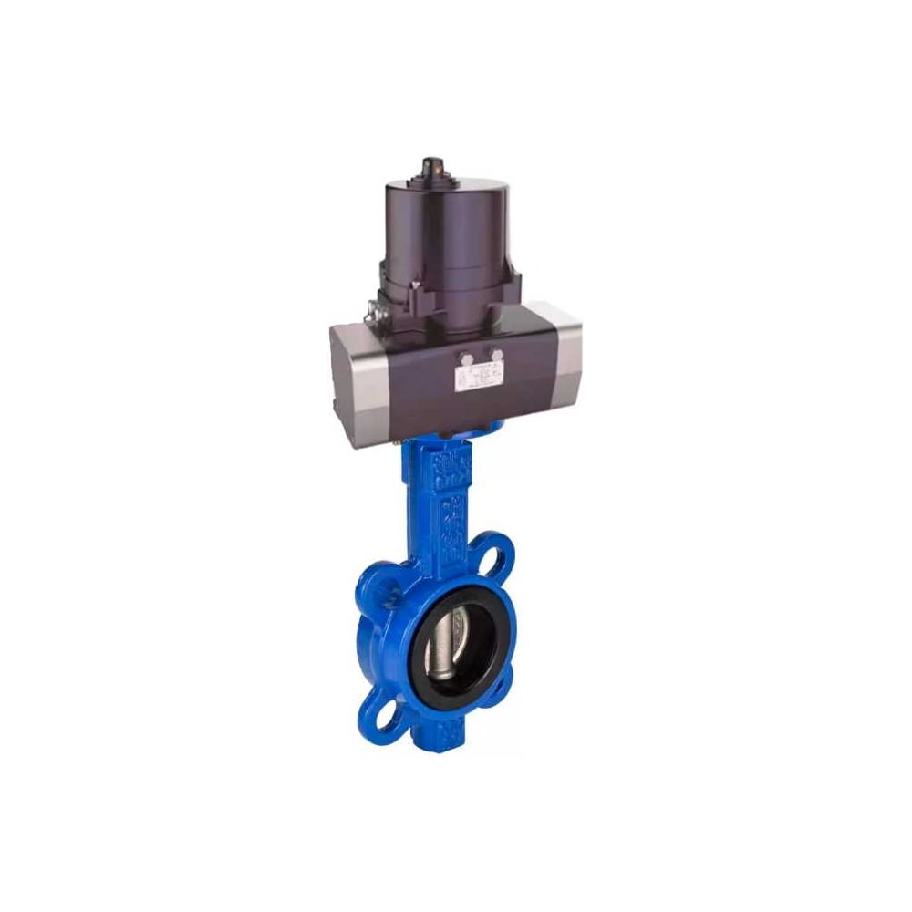 Изображение товара Затвор дисковый DN.ru GG25-316L-NBR Ду80 Ру16 с электроприводом