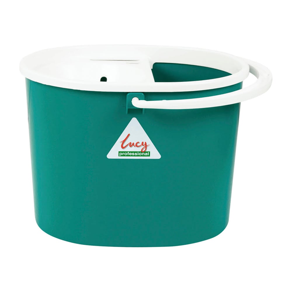 Изображение товара Ведро SYR Lucy 12 л овальное темно-зеленое с ручкой