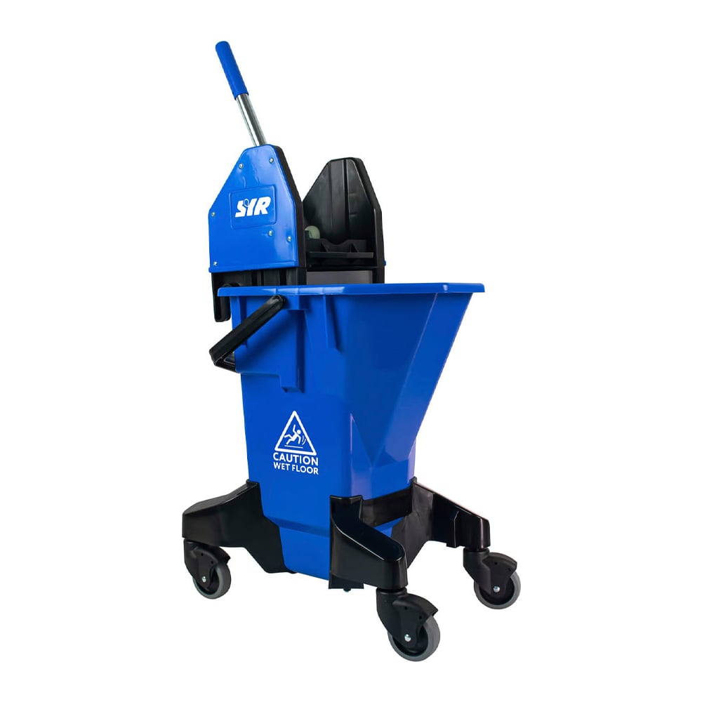 Изображение товара Ведро на колесах SYR Ergo LTS 26 л синее с ручкой и колесами