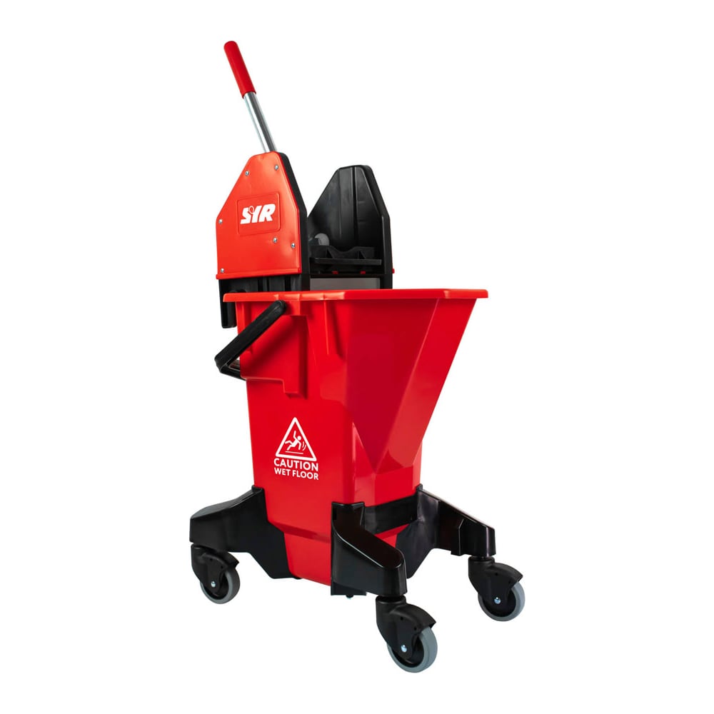 Изображение товара Ведро на колесах SYR Ergo LTS 26 л красное для профессиональной уборки