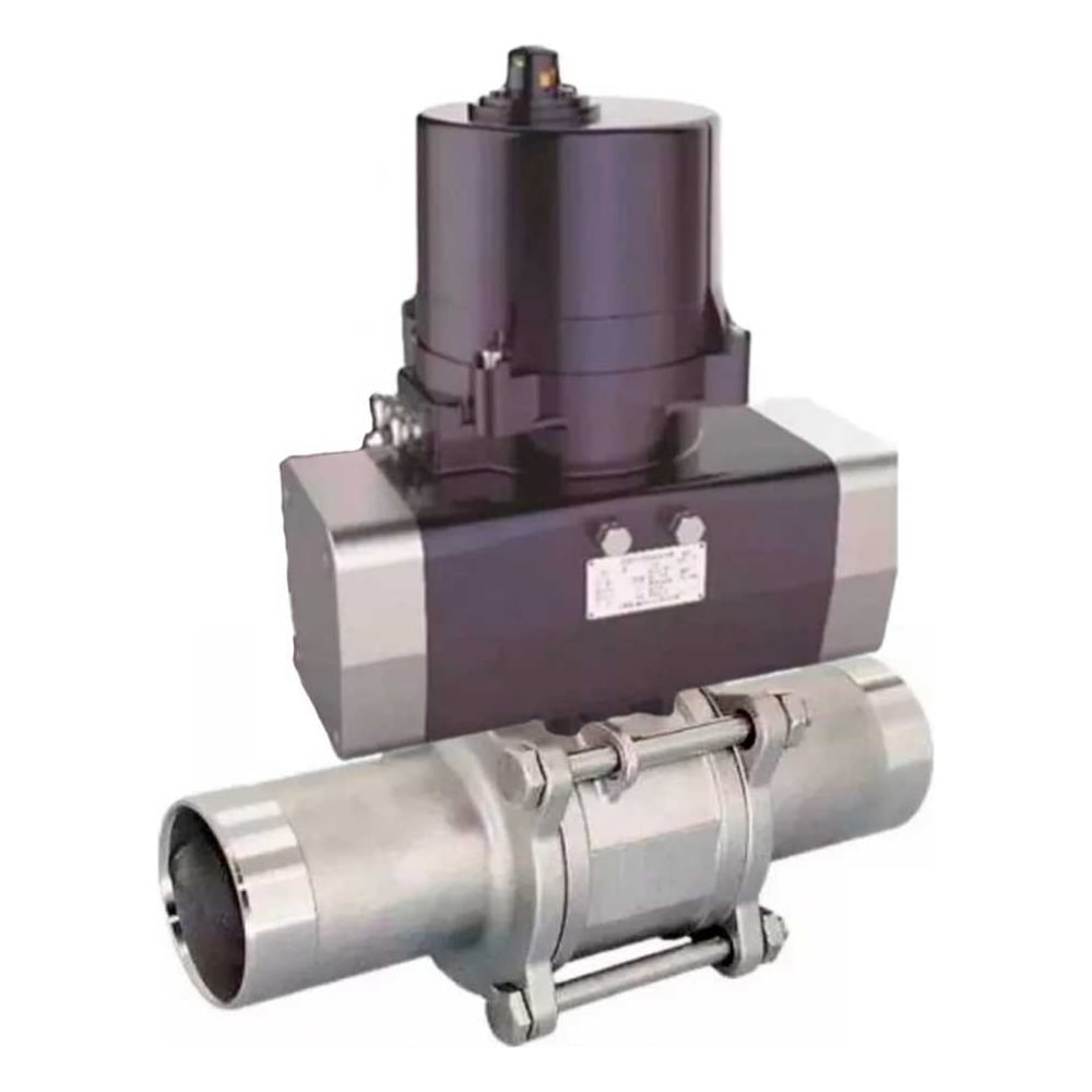 Изображение товара Кран шаровой DN.ru 316-316-PTFE-W-ISO-H электропривод Ду50 Ру40 с полнопроходной конструкцией