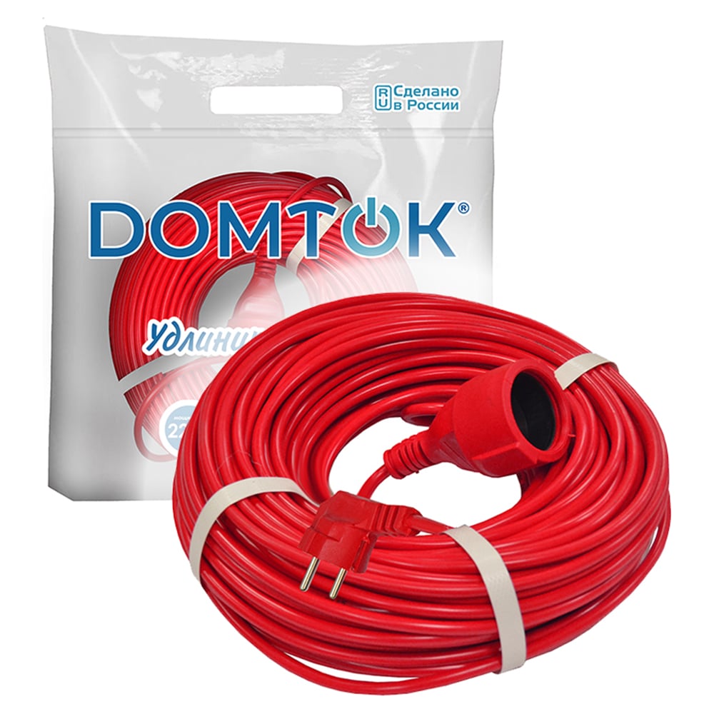 Изображение товара Удлинитель DOMTOK 40м 2.2кВт с заземлением и Schuko розеткой Изображение товара Удлинитель DOMTOK 40м 2.2кВт с заземлением и Schuko розеткой