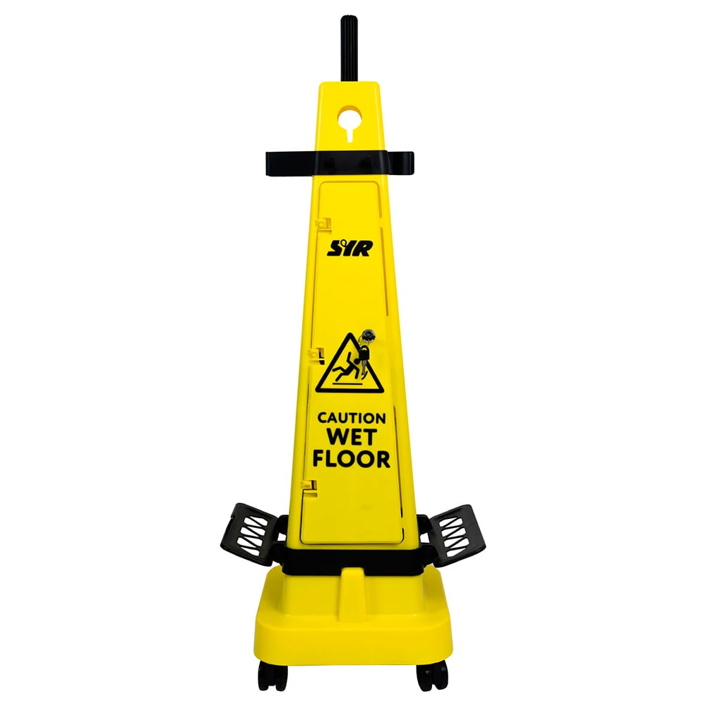 Изображение товара Мобильный конус SYR Rapid 1 с дверью желтый - профессиональный знак