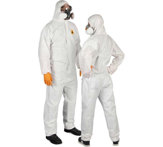 Изображение товара Комбинезон химзащиты Jeta Safety из нетканого материала MP, плотность 60 г/м², р. S/46-48 JPC-50-S