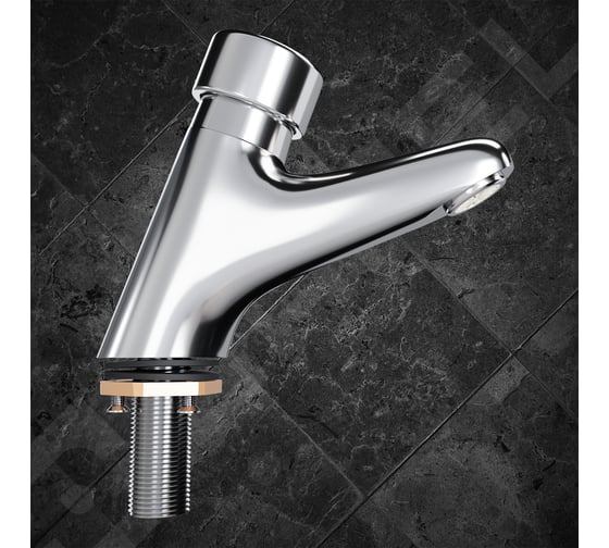 Изображение товара Моно смеситель для дозированной подачи холодной или горячей воды CAPEL нажимной CAP-SRN-02