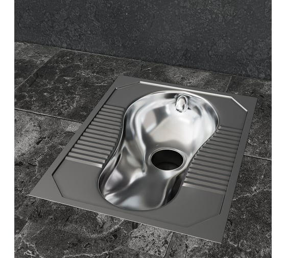 Изображение товара Унитаз напольный CAPEL Чаша Генуя МИНИ, антивандальный, из нержавеющей стали AISI 304 CAP-CHG-03