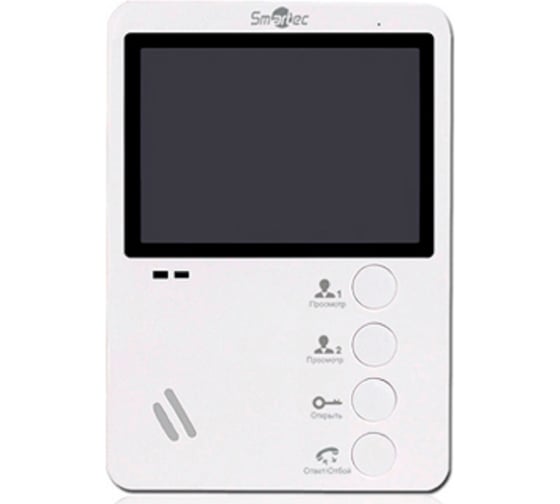 Изображение товара Монитор видеодомофона Smartec ST-MS104-WT 4 без памяти, белый smkd0289