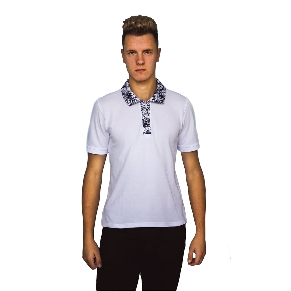 Изображение товара Футболка-поло SAF+ Тайгер с цветными вставками P-777