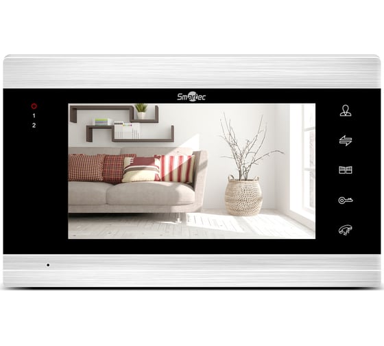 Изображение товара Монитор видеодомофона Smartec ST-MS407HM-SL 7, сенсорный, AHD, серебряный металик smkd0457