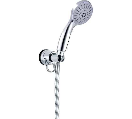 Изображение товара Душевой набор Bath Plus SILVER RAIN Без сверления: лейка, шланг, держатель самоклеящийся WSS5050CPW