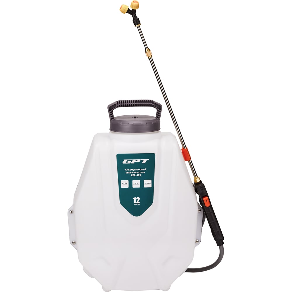 Изображение товара Аккумуляторный опрыскиватель GPT ZFA-12li 12 л для огорода и сада