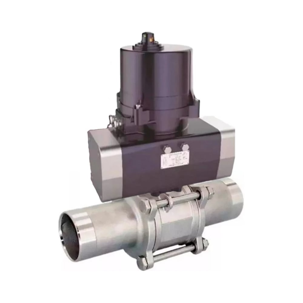 Изображение товара Кран шаровой DN.ru 316-316-PTFE-W-ISO-H LONG Ду125 Ру16 электропривод 220В