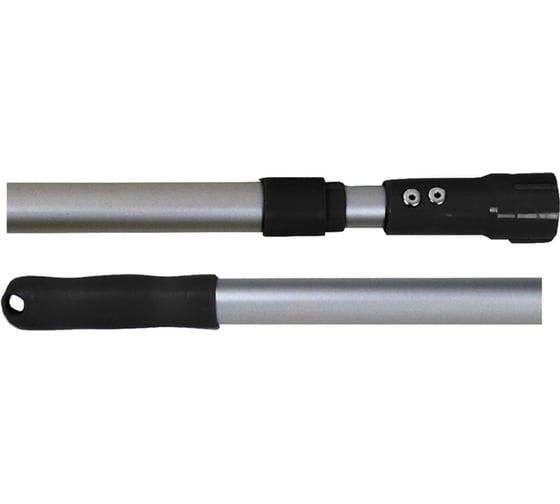 Изображение товара Ручка телескопическая SYR 93-183 см 2-секционная облегченная крепление Interchange черная S0175000