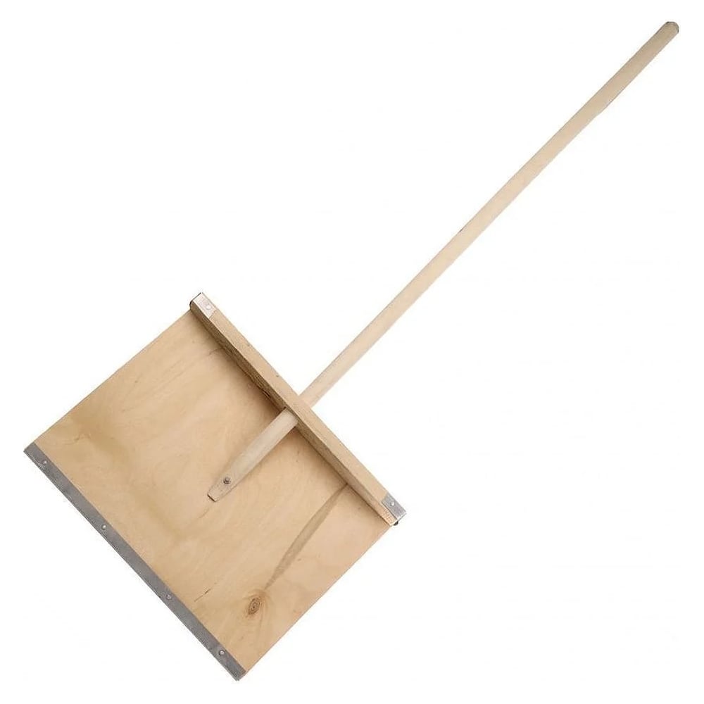 Изображение товара Деревянная снеговая лопата 400x400 мм несредняя по надежности и простоте использования