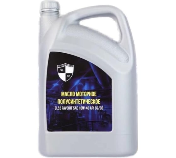 Изображение товара Масло моторное полусинтетическое SL52 FAVORIT SAE 10W-40 API SG/CD 20л М0172023
