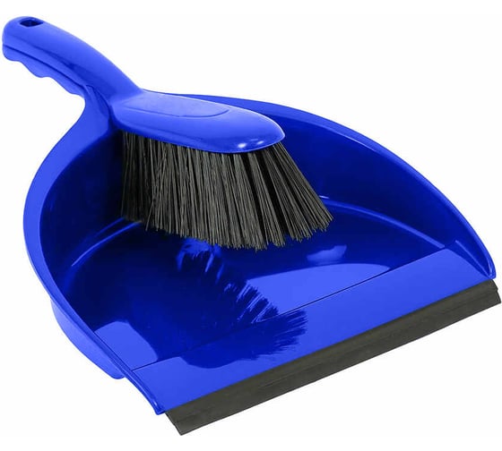 Изображение товара Совок ручной с мягкой щеткой SYR (2 ед) синий S0612292