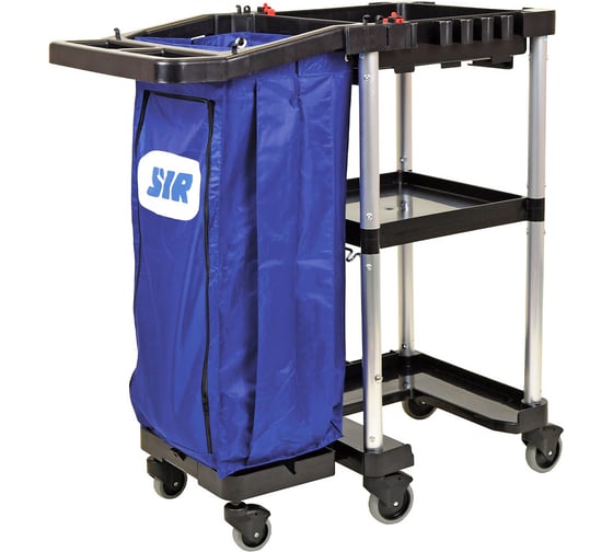 Изображение товара Тележка сервисная SYR Spacesaver многофункциональная с вырезом для ведра 993528