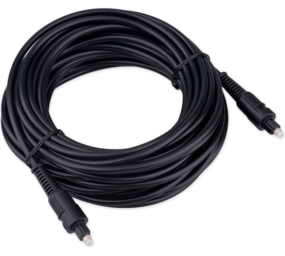 Изображение товара Кабель оптический Cablexpert Toslink 2xODT M/M, 10м, черный, пакет CC-OPT-10M-N
