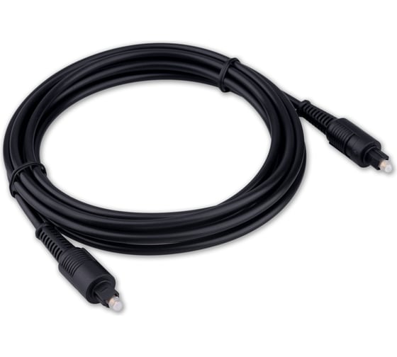 Изображение товара Кабель оптический Cablexpert Toslink 2xODT M/M, 3м, черный, пакет CC-OPT-3M-N