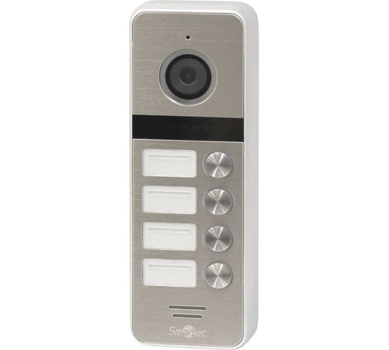 Изображение товара Вызывной блок видеодомофона Smartec ST-DS546C-SL на 4 абонента, 600 ТВЛ, серебряный smkd0507
